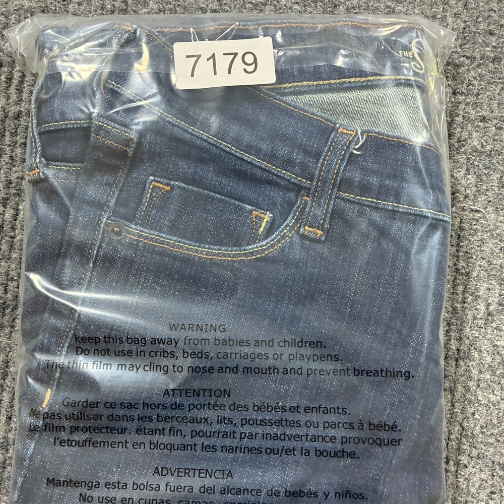 Old Navy The Sweetheart Womens Skinny Jeans Size 6 Long Blue Denim Low Rise - Picture 11 of 11